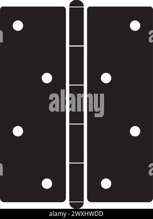 Modèle de conception d'icône de charnière de porte. Style tendance Illustration de Vecteur