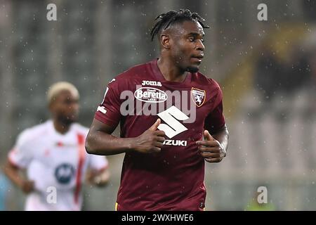 Turin, Italie. 18 mars 2024. Duvan Zapata de Turin en action lors du match de football Serie A entre Torino et Monza au Stadio Olimpico Grande Torino à Turin, au nord-ouest de l'Italie - samedi 30 mars 2024. Sport - Soccer . (Photo Alberto Gandolfo/LaPresse) crédit : LaPresse/Alamy Live News Banque D'Images