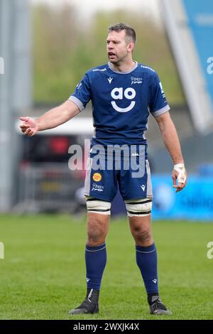 Eccles, Royaume-Uni. 31 août 2023. Josh Beaumont de Sale Sharks lors du match Gallagher Premiership match Sale Sharks vs Exeter Chiefs au Salford Community Stadium, Eccles, Royaume-Uni, 31 mars 2024 (photo par Steve Flynn/News images) à Eccles, Royaume-Uni le 31/08/2023. (Photo par Steve Flynn/News images/SIPA USA) crédit : SIPA USA/Alamy Live News Banque D'Images