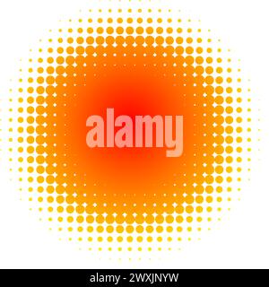 fond d'élément de conception demi-teinte orange. Illustration vectorielle Illustration de Vecteur