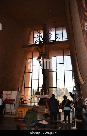 Sedona, Arizona. U.S.A. Dec. 31, 2019. La chapelle de la Sainte Croix Eglise catholique romaine. Un rêve de Marguerite Brunswig Staude pour cette Chambre. Banque D'Images