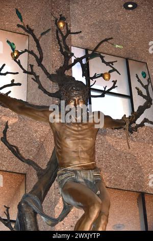 Sedona, Arizona. U.S.A. Dec. 31, 2019. La chapelle de la Sainte Croix Eglise catholique romaine. Un rêve de Marguerite Brunswig Staude pour cette Chambre. Banque D'Images