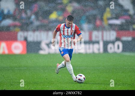 Gérone, ESP. 31 mars 2024. GIRONA FC-REAL BETIS 30 mars 2024 Tsygankov (8) de Girona FC lors du match entre Girona FC et Real Betis correspondant à la trente journée de la Liga EA Sports au stade municipal de Montilivi à Gérone, Espagne. Crédit : Rosdemora/Alamy Live News Banque D'Images