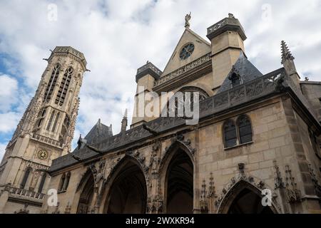 L'église Saint-Germain l'Auxerrois à Paris, France Banque D'Images