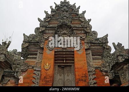 Porte d'entrée de Puri Saren Agung - Ubud, Bali Banque D'Images