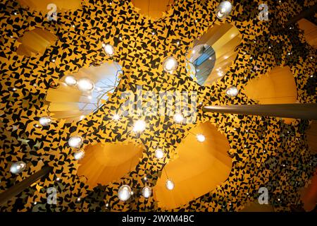 Budapest, Hongrie - 02.10. 24. Maison de la musique (Magyar Zene Haza), salle de musique contemporaine. Bâtiment étonnant dans le parc de la ville (varosliget). Banque D'Images