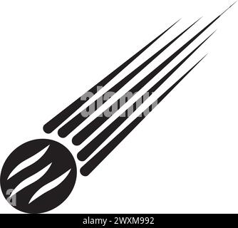 conception de symbole d'illustration vectorielle de logo meteor Illustration de Vecteur