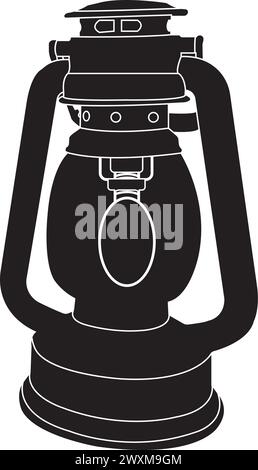 conception de symbole d'illustration vectorielle d'icône de lumière de camping Illustration de Vecteur