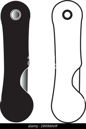 motif symbole d'illustration vectoriel d'icône de couteau Illustration de Vecteur