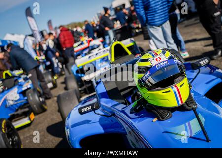 Nogaro, France. 01st Apr, 2024. Illustration lors de la 1ère manche du Championnat de France F4 2024, du 30 mars au 1er avril 2024 sur le circuit Paul Armagnac, à Nogaro, France - photo Paul Vaicle/DPPI crédit : DPPI Media/Alamy Live News Banque D'Images