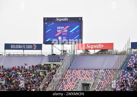 Bologne, Italie. 01st Apr, 2024. Foto Massimo Paolone /LaPresse 01 Aprile 2024 Bologna Italia sport calcio Bologna vs Salernitana - Campionato di calcio Serie A Tim 2023/2024 - Stadio Dall'Ara Nella foto: photo Massimo Paolone /LaPresse 01 avril 2024 Bologne Italie football sportif Bologne vs Salernitana - championnat de football SERIE A TIM 2023/2024 - stade Dall'Ara dans l'image : crédit : LaPresse/Alamy Live News Banque D'Images