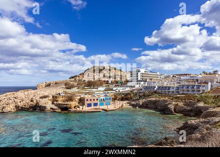 La belle station balnéaire de Cala Lliteras à Majorque, Espagne Banque D'Images