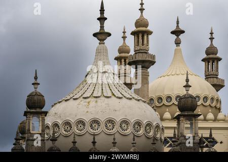 Toit du pavillon Brighton avec ses dômes et minarets Banque D'Images