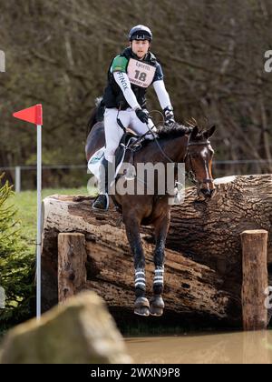Richard Coney du Royaume-Uni avec Poetry in Motion II lors de la CCI4*-S Grantham Cup cross-country au Thoresby Park International Eventing Spring Carnival le 30 mars 2024, Thoresby Park, Royaume-Uni (photo de Maxime David - MXIMD Pictures) Banque D'Images