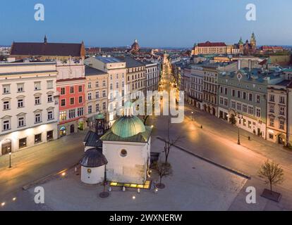 Place du marché, Cracovie, Pologne Banque D'Images