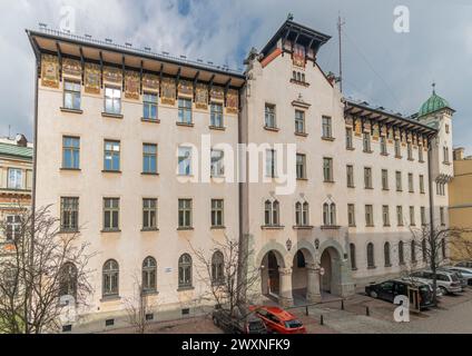 Hôtel de ville de Cracovie, Palais Wielopolski, Cracovie, Malopolska, petite Pologne Banque D'Images