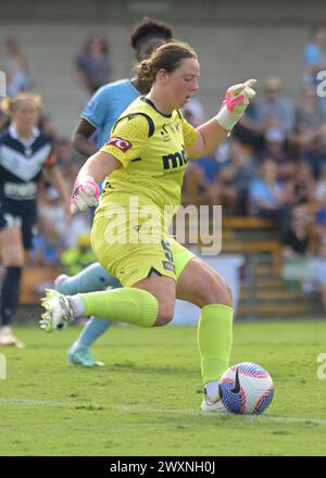 Lilyfield, Australie. 31 mars 2024. Courtney Newbon du Melbourne Victory FC est vu en action lors du match de la Liberty A-League 2023-24 de la saison 22 entre le Sydney FC et le Melbourne Victory qui s'est tenu au Leichhardt Oval. Score final Sydney FC 0:4 Melbourne Victory FC. Crédit : SOPA images Limited/Alamy Live News Banque D'Images