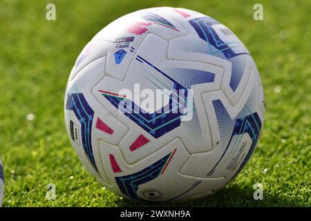 Lecce, Italie. 01st Apr, 2024. Le match officiel de football de série A TIM entre l'US Lecce et L'AS Roma au stade via del Mare à Lecce, Italie, lundi 1er avril 2024. (Crédit image : © Giovanni Evangelista/LaPresse) crédit : LaPresse/Alamy Live News Banque D'Images