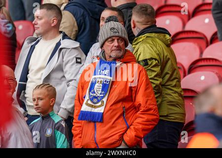 Middlesbrough, Royaume-Uni. 01st Apr, 2024. Le fan de Sheffield Wednesday est déçu après le match du Middlesbrough FC vs Sheffield Wednesday FC Sky Bet EFL Championship au Riverside Stadium, Middlesbrough, Angleterre, Royaume-Uni le 1er avril 2024 Credit : Every second Media/Alamy Live News Banque D'Images