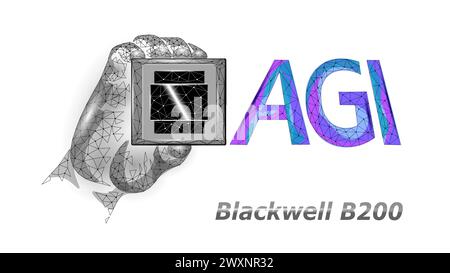 Blackwell New innovation Technology ai Chip Editorial Vector NVIDIA ai Conference GTC California - 19 mars 2024. Illustration de Vecteur