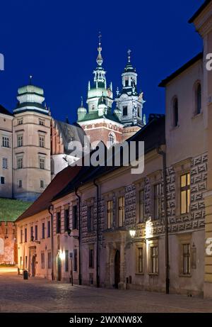 Rue Kanonicza, vieille ville, Cracovie, Pologne Banque D'Images