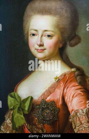 Portrait de Sophie Dorothée de Wurtemberg, Maria Feodorovna, impératrice consort de Russie, musée, Vladimir, région de Vladimir, Russie Banque D'Images