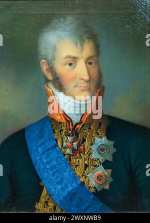 Portrait du comte Nikolay Zubov, XVIIIe siècle, musée, Vladimir, région de Vladimir, Russie Banque D'Images