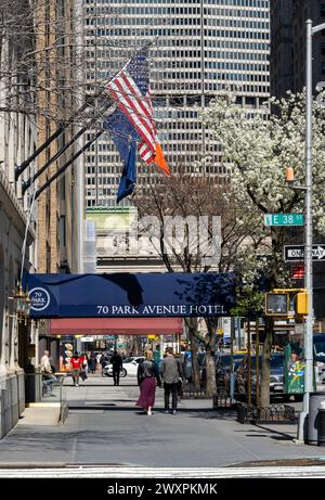 Le 70 Park Avenue Hotel est un hôtel de charme situé dans le quartier Murray Hill de Manhattan, 2024, New York City, États-Unis Banque D'Images