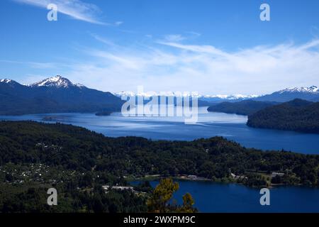 Cerro Campanario à Bariloche à Los Lagos (région des lacs) en Argentine, Amérique du Sud Banque D'Images