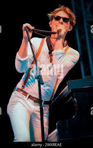 Taylor Hanson - Hanson, V2011, Hylands Park, Chelmsford, Essex, Grande-Bretagne - 21 août 2011 Banque D'Images