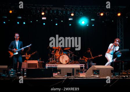 Isaac Hanson, Zac Hanson et Taylor Hanson - Hanson, V2011, Hylands Park, Chelmsford, Essex, Grande-Bretagne - 21 août 2011 Banque D'Images