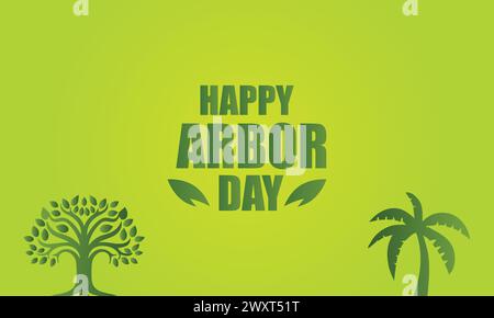 Happy Arbor Day des textes captivants pour honorer mère nature Illustration de Vecteur