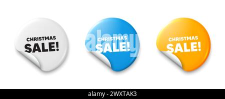 Étiquette de solde de Noël. Affiche de prix d'offre spéciale. Étiquettes de prix. Vecteur Illustration de Vecteur