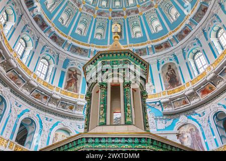 Cathédrale de la Résurrection intérieur, monastère de la Nouvelle Jérusalem, Istra, région de Moscou, région de Moscou, Russie Banque D'Images