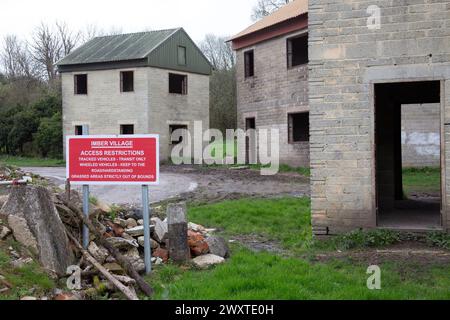 Village perdu d'Imber. Banque D'Images