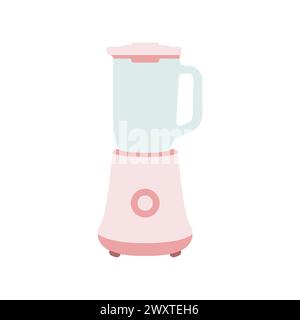 Vecteur de logo de mélangeur de cuisine. Icône de couleur du blender. Icône de concept de couleurs simples du mélangeur. Vecteur concept cocktails et mousses. Illustration vectorielle. Illustration de Vecteur