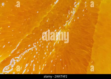 Fond de texture orange macro Banque D'Images