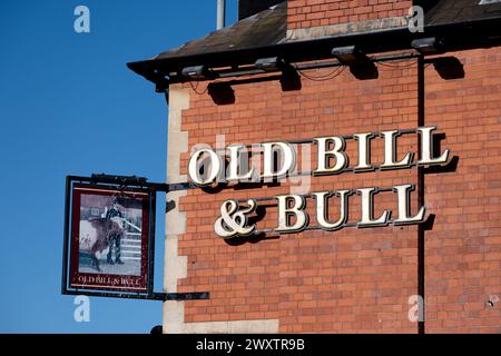 The Old Bill and Bull pub, Yardley, Birmingham, Royaume-Uni Banque D'Images