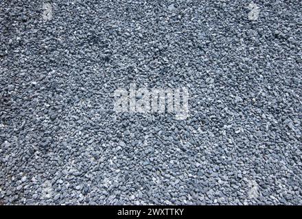 Fond de texture de gravier gris bleu. Banque D'Images
