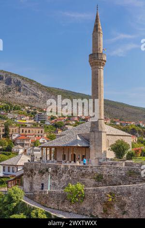 Mosquée Roznamedzi Ibrahim efendi, Mostar, Bosnie Banque D'Images