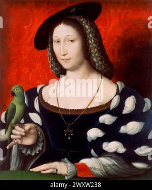 Marguerite de Navarre, 1492 – 1549, reine de Navarre, éditée numériquement selon un tableau Banque D'Images