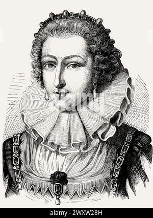 Marguerite de Navarre, 1492 – 1549, reine de Navarre Banque D'Images