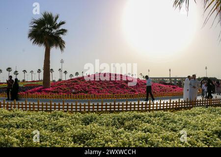 Yanbu, région de Madinah, Arabie saoudite. 23 mars 2019 - Fête des fleurs - événement annuel organisé par la Commission royale Banque D'Images