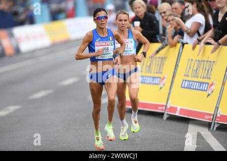 Anna Incerti (Italie). Marathon féminin. Championnats d'Europe Munich 2022 Banque D'Images