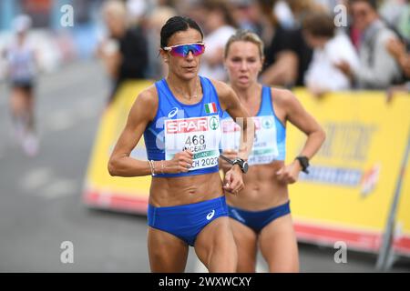 Anna Incerti (Italie). Marathon féminin. Championnats d'Europe Munich 2022 Banque D'Images