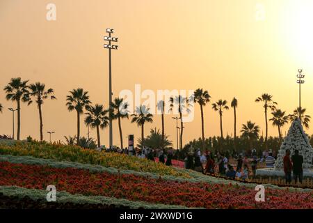 Yanbu, région de Madinah, Arabie saoudite. 23 mars 2019 - Fête des fleurs - événement annuel organisé par la Commission royale Banque D'Images