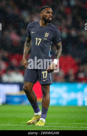 LONDRES, Royaume-Uni - 26 mars 2024 : Ivan Toney de l'Angleterre regarde pendant le match amical international de football entre l'Angleterre et la Belgique à Wembley St. Banque D'Images