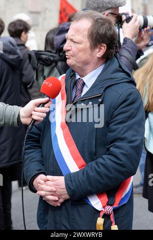 Les enseignants sont redescendus dans la rue à Paris, pour demander des moyens pour l'école publique en particulier pour les établissements du 93 Banque D'Images