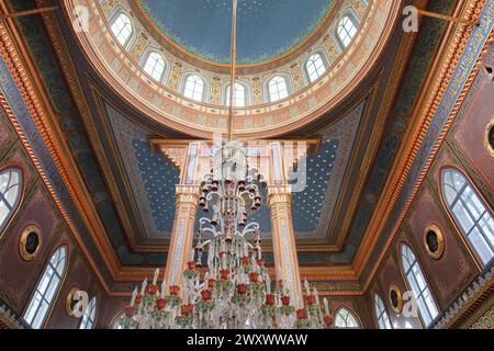 Intérieur de la mosquée Yildiz Hamidiye, 1886, Besiktas, Istanbul, Turquie Banque D'Images