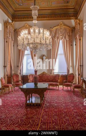 Beylerbeyi Palace Interior, 1865, Istanbul, Turquie Banque D'Images